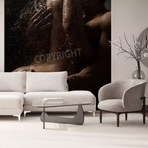 Fototapete Akt nasses Paar