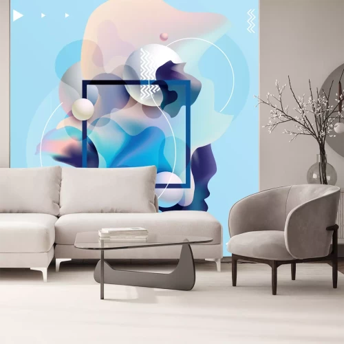 Fototapete Flüssige farben poster design abstrakte bunte vorlage