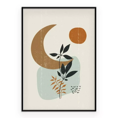 Poster Boho-Mondgrafiken