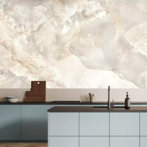 Fototapete Beige Marmorfelsen