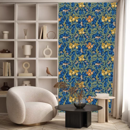 Tapete Vintage-Motiv mit Schwertlilien