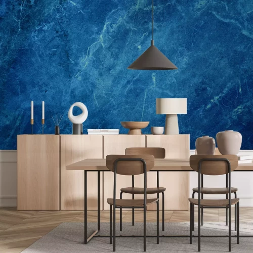 Fototapete Blaue Marmorstruktur