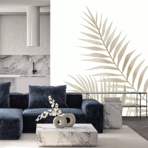 Fototapete Getrocknete Palmblätter