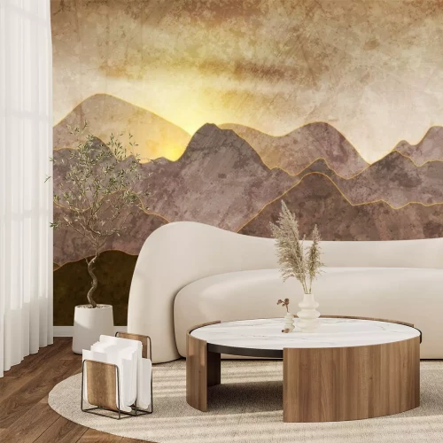Fototapete Abstrakte Berglandschaft