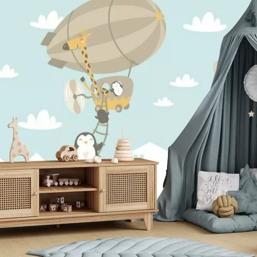 Fototapete Kinder Grafik Illustration. Unter Verwendung für Druck auf der Wand, Kissen, Dekoration scherzt Innenraum, Babyabnutzung und Hemden, Grußkarte, Vektor und andere