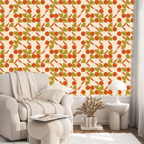 Tapete Bauhaus klassisch im Retro-Stil