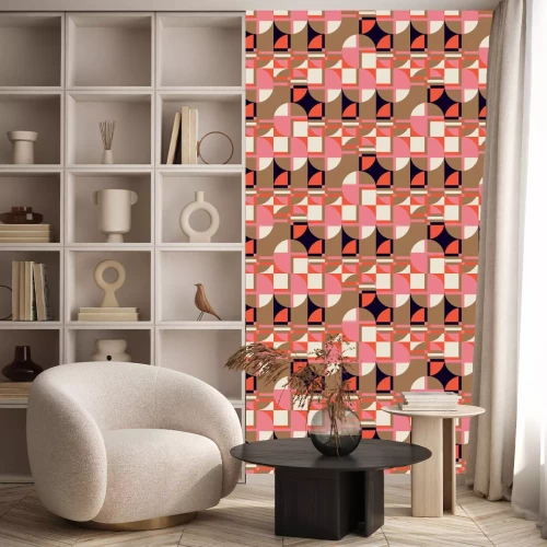 Tapete Pastelle im Bauhaus-Stil