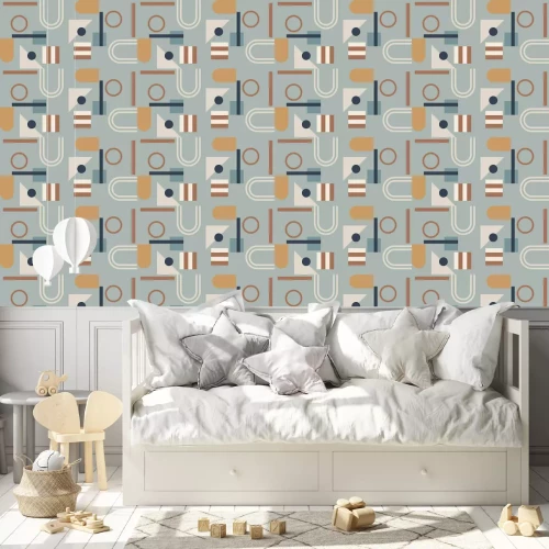 Tapete Dekoratives Muster Bauhaus