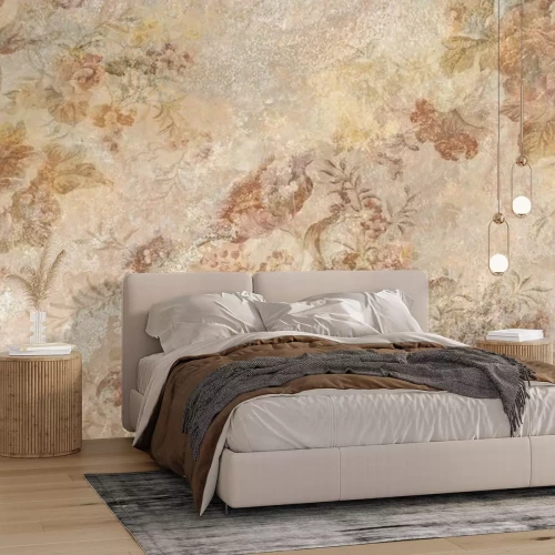 Fototapete Zementarmierungsmuster in Braun