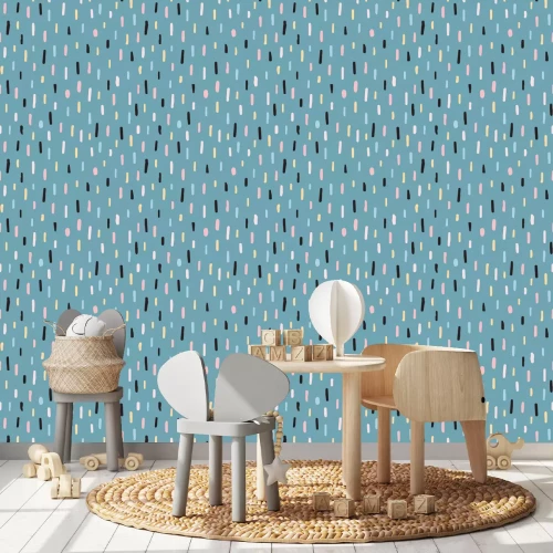 Tapete Pastell-Regen