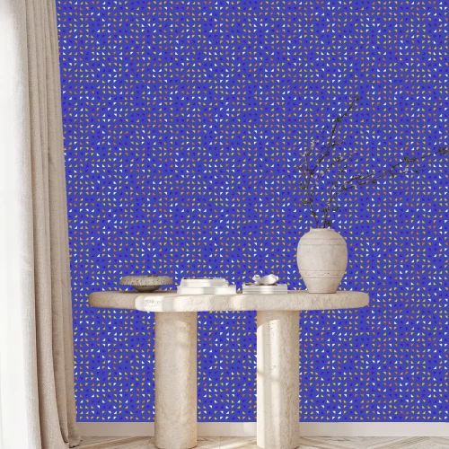 Tapete Mosaik aus Dreiecken