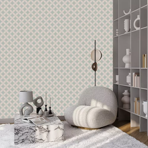 Tapete Geometrisches Muster aus Kreisen