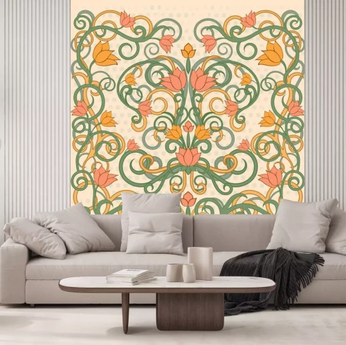 Sticker Künstlerisches Blumenmuster