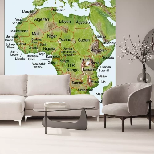 Sticker Landkarte von Afrika