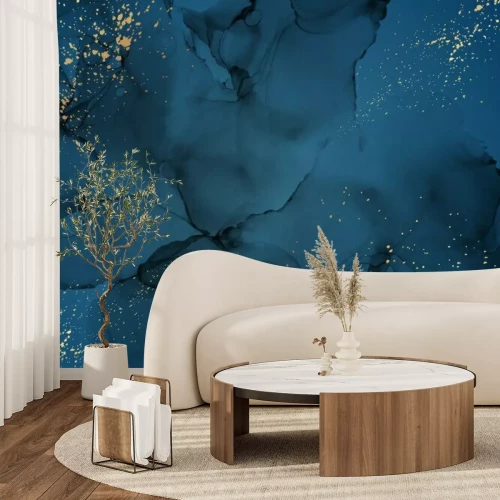 Fototapete Pollen und marineblaue Farben