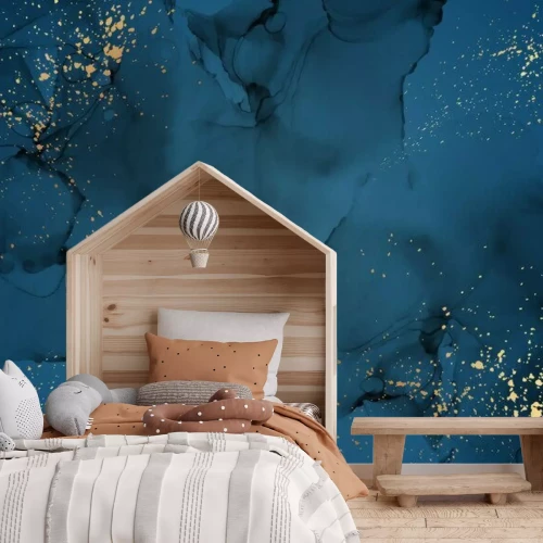 Fototapete Pollen und marineblaue Farben