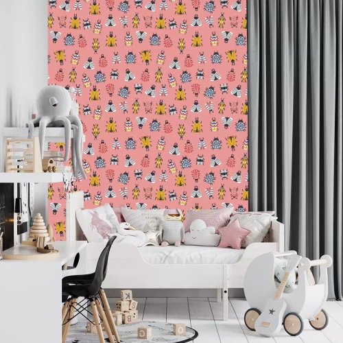 Tapete Bunte Würmer