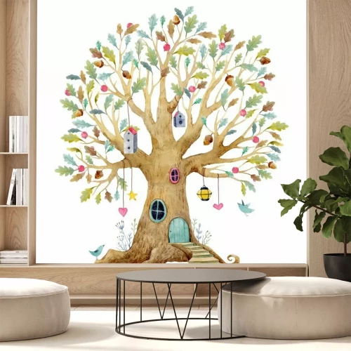 Sticker Baumhaus Märchenmuster