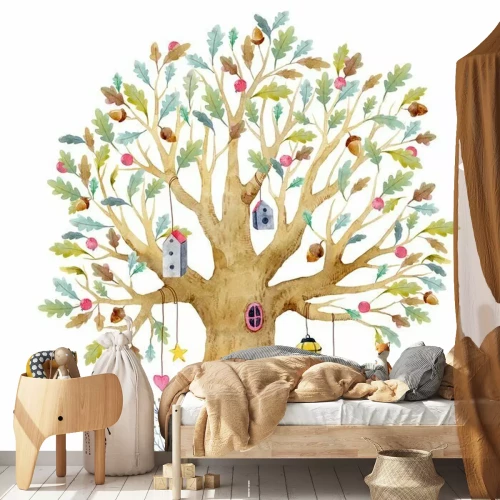 Sticker Baumhaus Märchenmuster