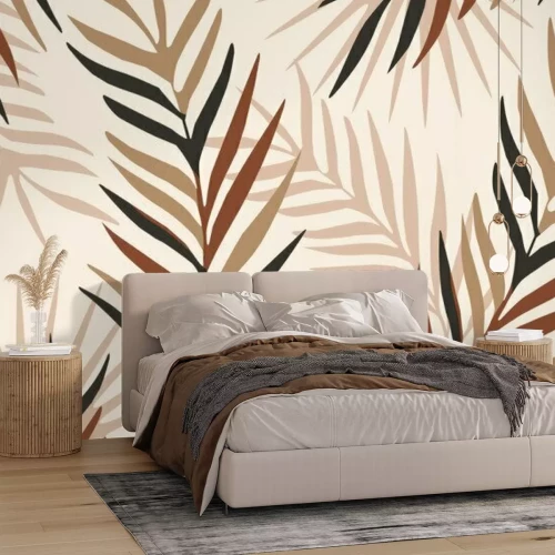 Sticker Palmenblätter im skandinavischen Stil