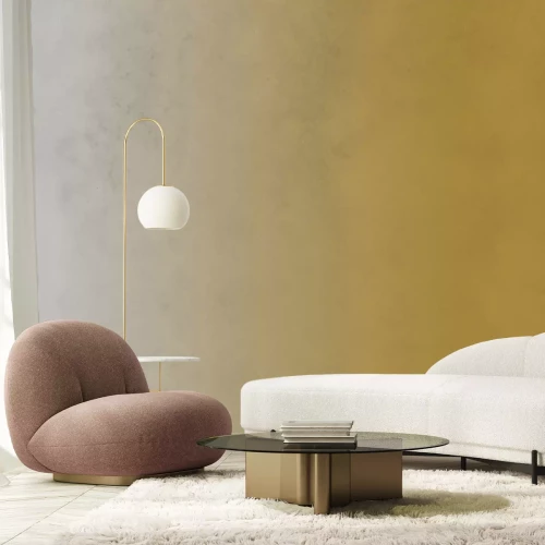 Fototapete Ombré in Senfgelb