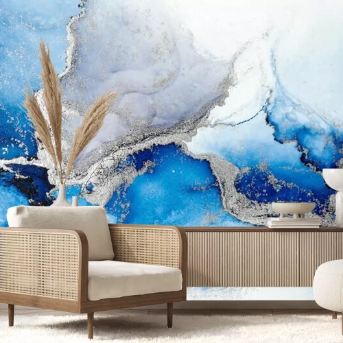 Fototapete Abstrakt verschüttete Farbe