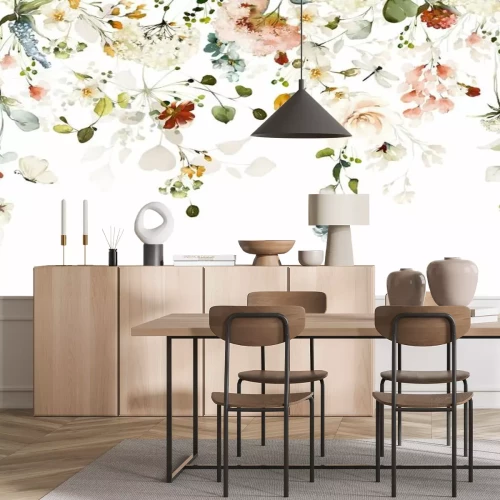 Sticker Set watercolor arrangements with garden roses. collection pink, yellow flowers, leaves, branches. Botanic .