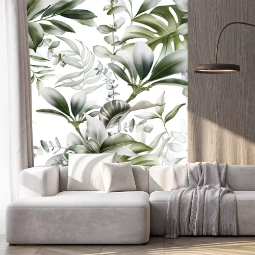 Sticker Tropische Blätter in exotischer Komposition