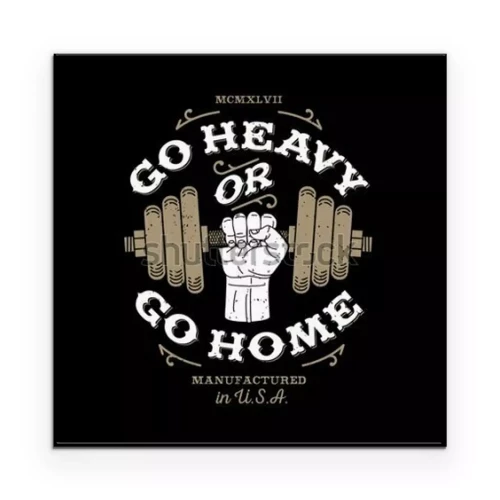 Poster Eine Grafik mit einem motivierenden Slogan auf schwarzem Hintergrund