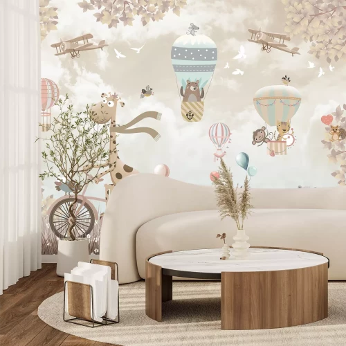 Fototapete Glückliche Giraffe