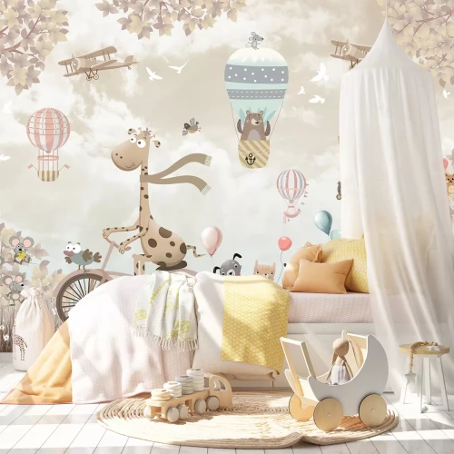 Fototapete Glückliche Giraffe