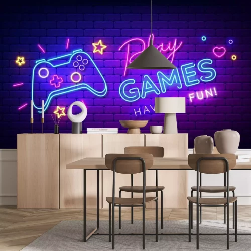 Sticker Neon-Videospiel-Symbole