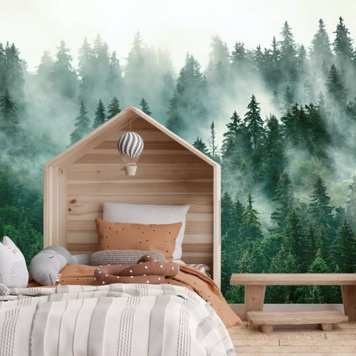 Fototapete Misty mountain landscape