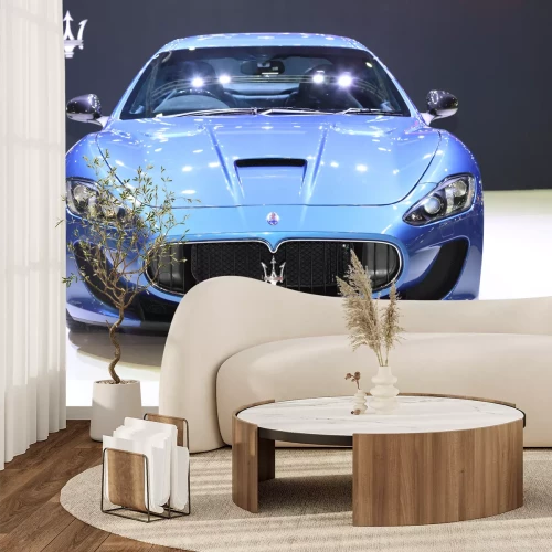 Fototapete BANGKOK - November 28: Image zoom of Maserati car on display at The Motor Expo 2014 on November 28, 2014 in Bangkok, Thailand.