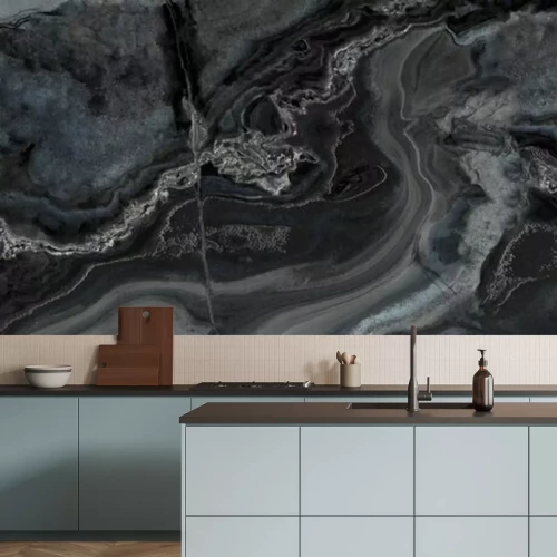 Fototapete Schwarze Onyx-Textur