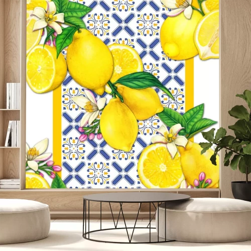 Sticker Mediterranes Fliesenmuster