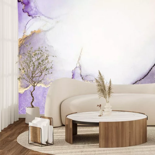 Fototapete Violette Aquarellmischung