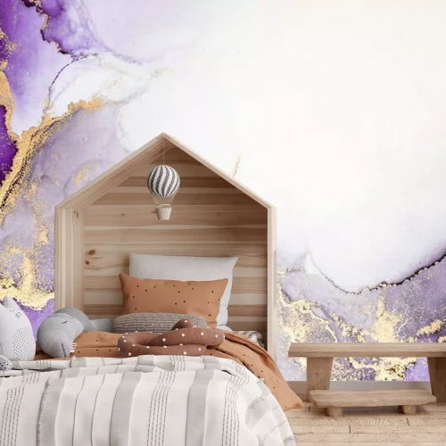 Fototapete Violette Aquarellmischung