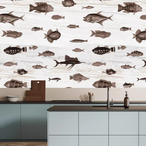 Fototapete Marmorfisch
