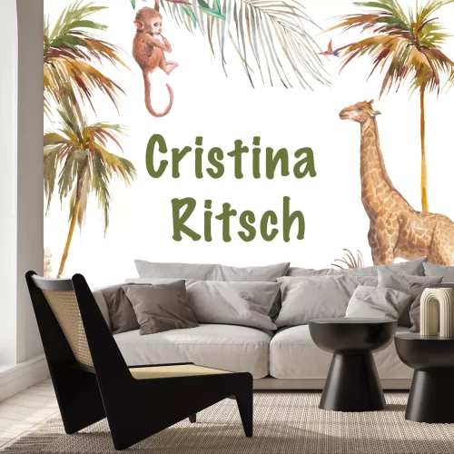 Sticker Muster mit Safari