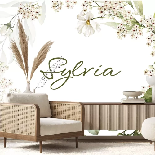 Sticker Ein Kranz mit Namen