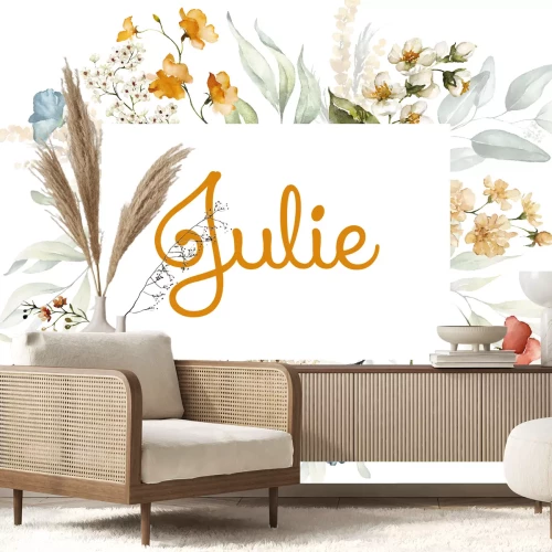 Sticker Rahmen von wilden Blumen