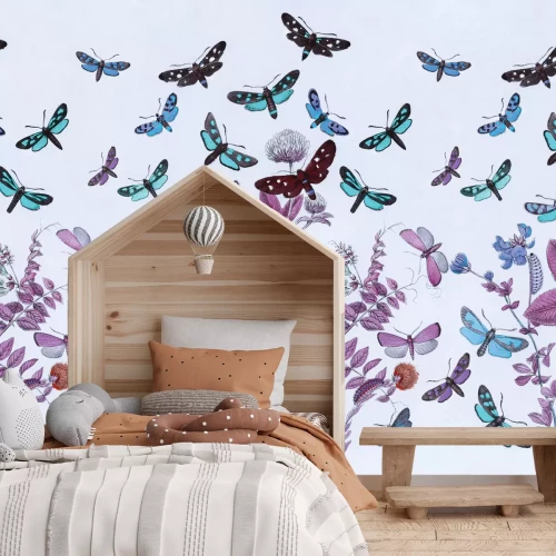 Fototapete Farben der Frühlingsfauna und -flora