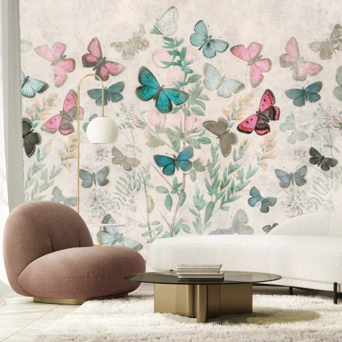 Fototapete Fleißige Schmetterlinge