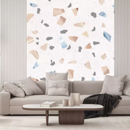 Sticker Bunte Terrazzo-Kiesel-Textur