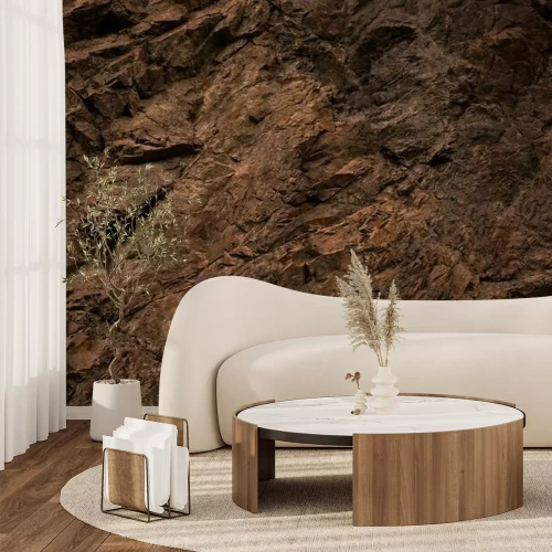 Fototapete Braune Steinstruktur