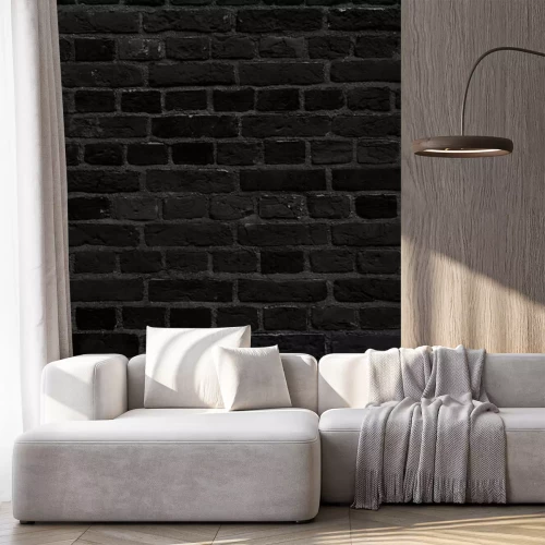 Sticker Muster aus schwarzem Backstein