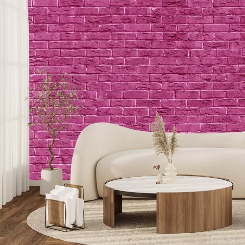 Fototapete Fuchsia Ziegel