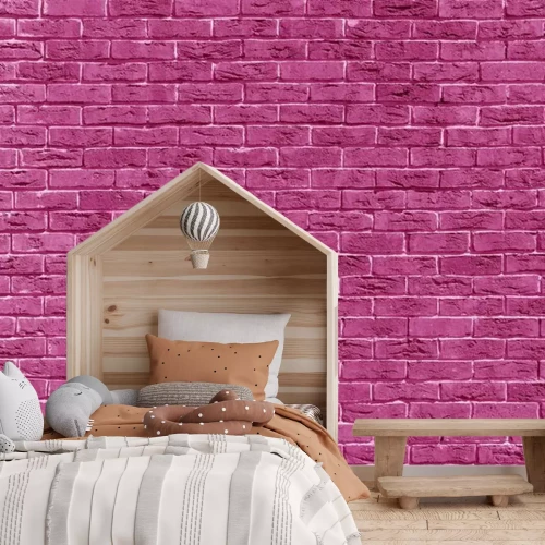 Fototapete Fuchsia Ziegel