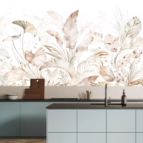 Fototapete Subtile tropische Pflanzen